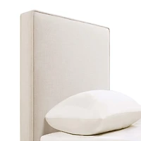 Kosmo Self-Welt Upholstered Twin Panel Headboard in Sand
