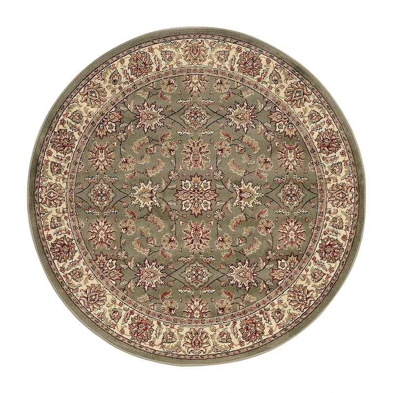 Radici Como Kashan Traditional Oriental Indoor Round Area Rug