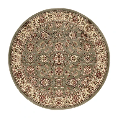 Radici Como Kashan Traditional Oriental Indoor Round Area Rug