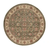 Radici Como Kashan Traditional Oriental Indoor Round Area Rug