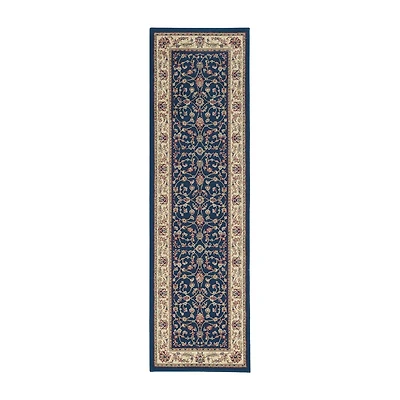 Radici Alba Motiff Traditional Oriental 26"X91" Indoor Rectangular Runner