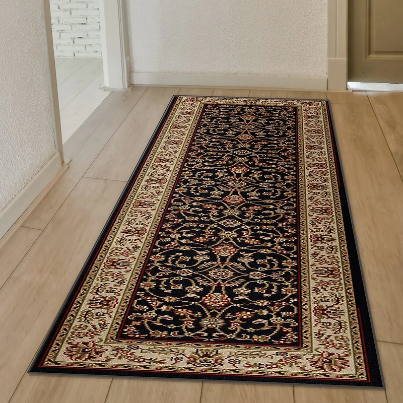 Radici Alba Motiff Traditional Oriental 26"X91" Indoor Rectangular Runner
