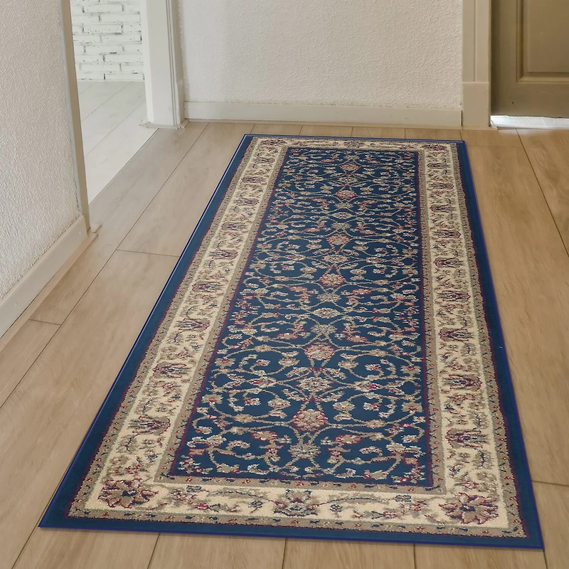 Radici Alba Motiff Traditional Oriental 26"X91" Indoor Rectangular Runner