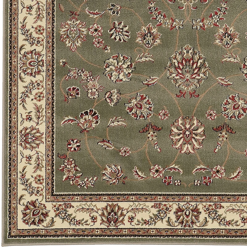 Radici Alba Motiff Traditional Oriental Indoor Round Area Rug
