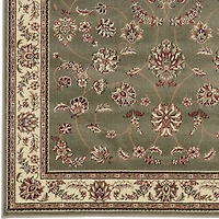 Radici Alba Motiff Traditional Oriental Indoor Round Area Rug