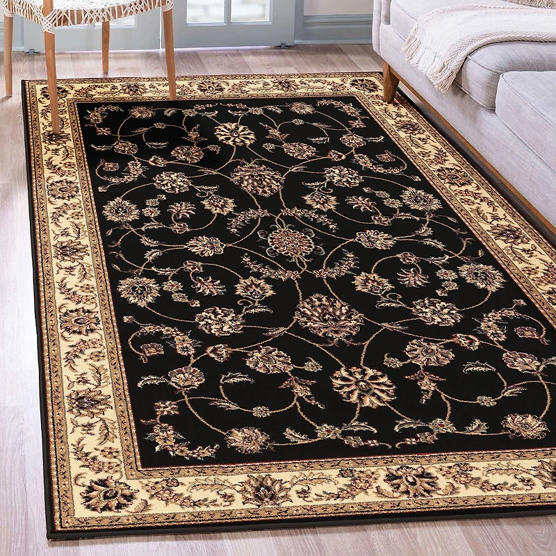 Radici Alba Motiff Traditional Oriental Indoor Rectangular Area Rug