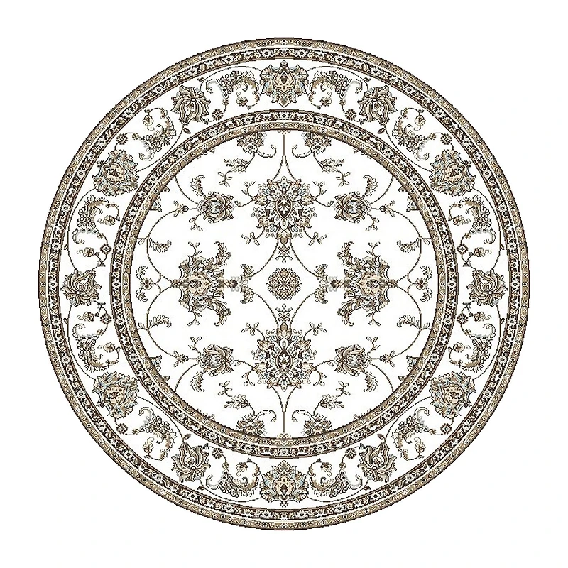 Radici Pisa Kashan Traditional Oriental Round Area Rug