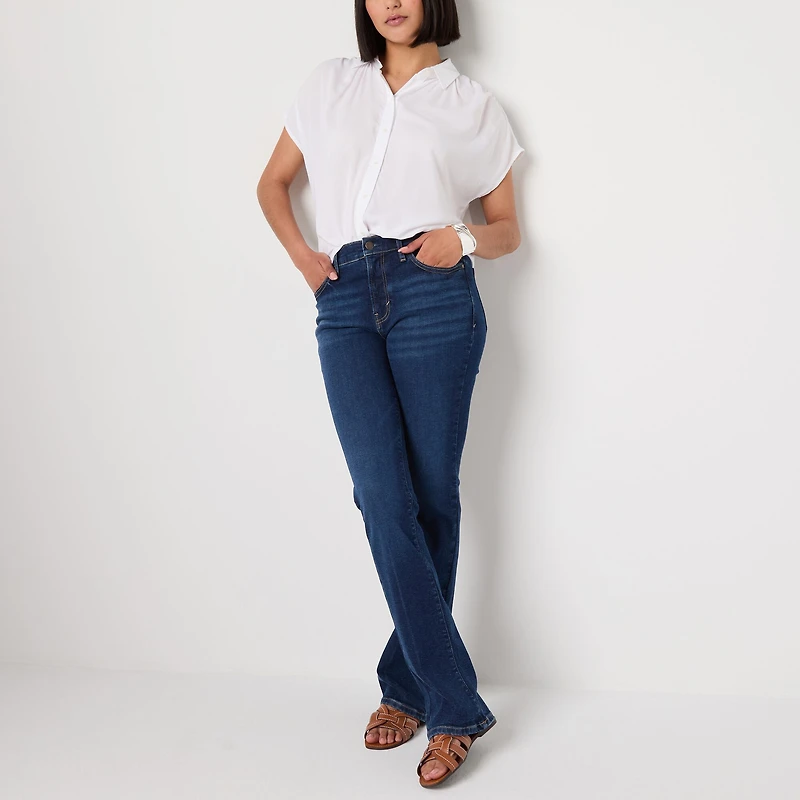 a.n.a Womens Tall High Rise Bootcut Jean