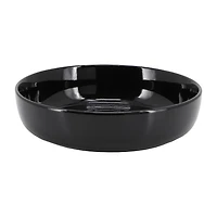 Elama Duncan 18 Piece Black 18-pc. Porcelain Dinnerware Set