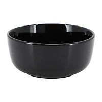 Elama Duncan 18 Piece Black 18-pc. Porcelain Dinnerware Set