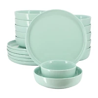 Elama Duncan 18-pc. Porcelain Dinnerware Set