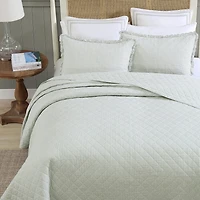Laura Ashley Oxford Stripe Quilt Set