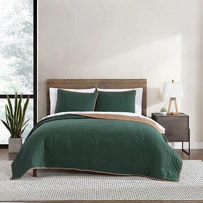 Eddie Bauer Solid Washed Quilt Set
