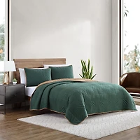 Eddie Bauer Solid Washed Quilt Set