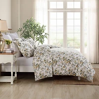 Laura Ashley Roses Sateen Duvet Cover Set