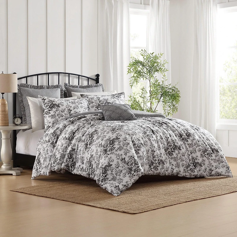 Laura Ashley Toile Delight Midweight Comforter Set