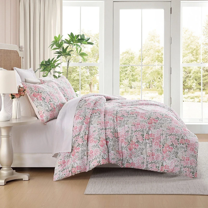 Laura Ashley Heather Garden Midweight Comforter Set