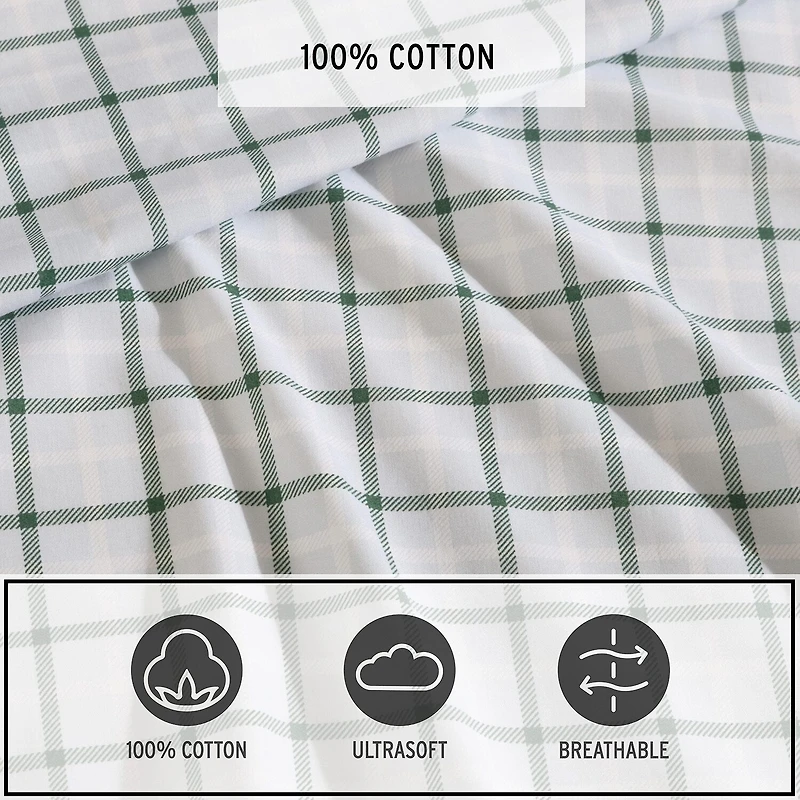 Eddie Bauer Tattersall Plaid Sheet Set