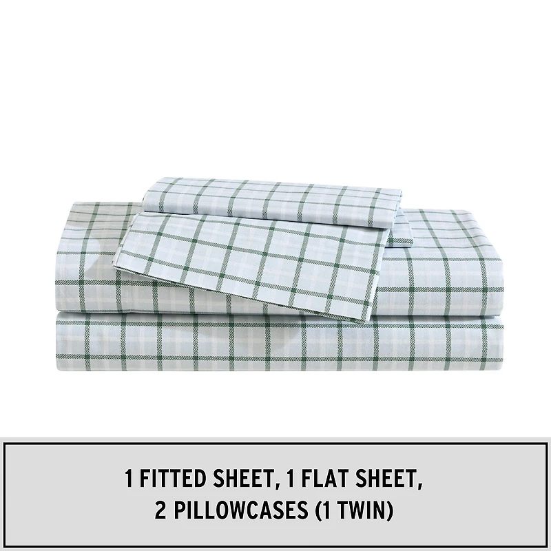Eddie Bauer Tattersall Plaid Sheet Set