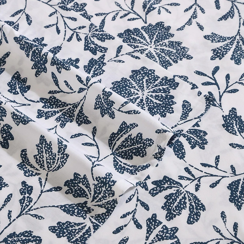 Eddie Bauer Woodblock Floral Sheet Set