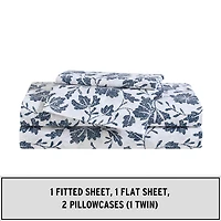 Eddie Bauer Woodblock Floral Sheet Set