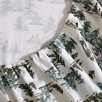 Eddie Bauer Snowy Pine Trees Sheet Set