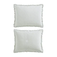 Laura Ashley Oxford Stripe Quilt Set