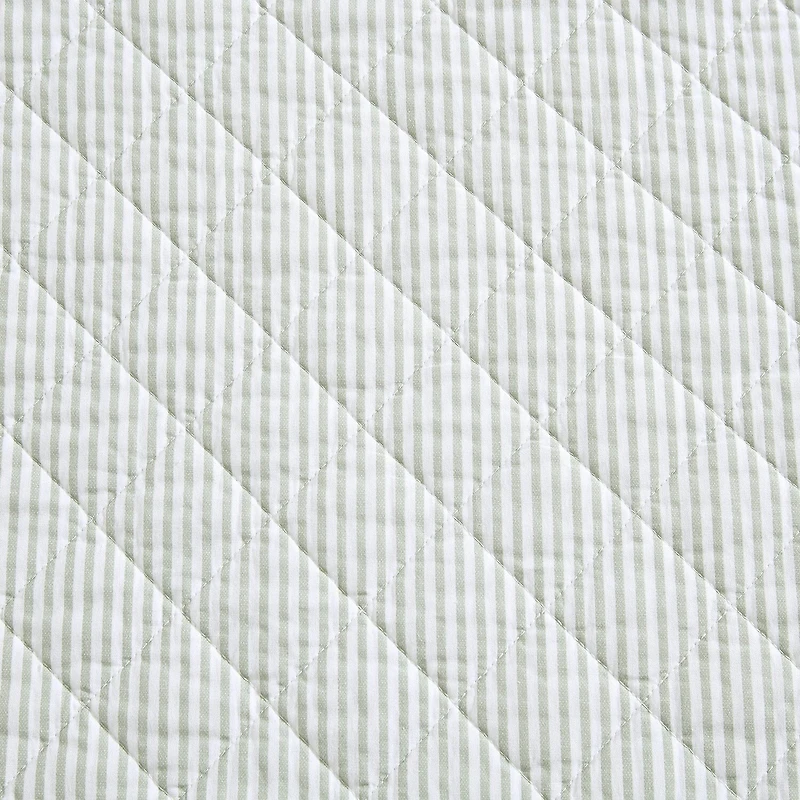 Laura Ashley Oxford Stripe Quilt Set