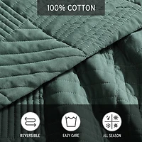 Eddie Bauer Solid Washed Quilt Set