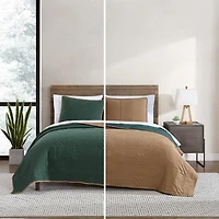 Eddie Bauer Solid Washed Quilt Set