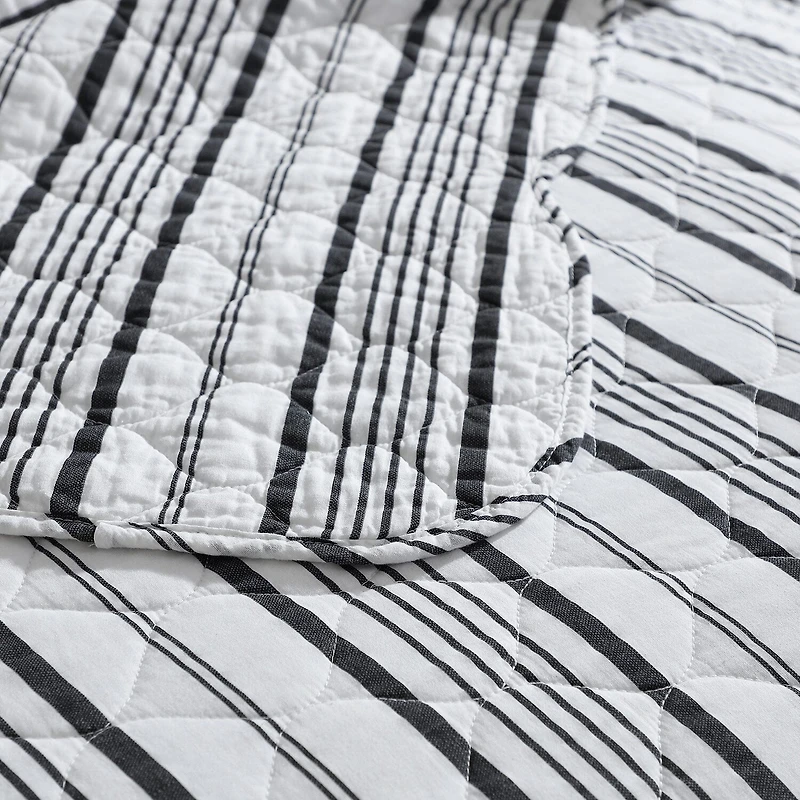 Laura Ashley Stripe Perfection Quilt Set