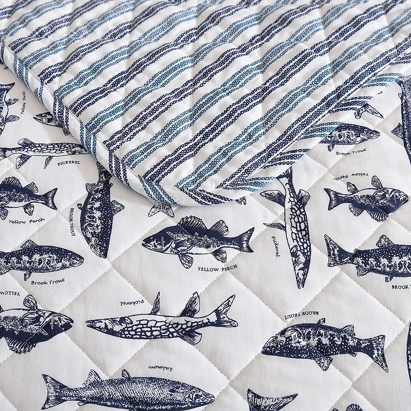 Eddie Bauer Wes Fish Quilt Set