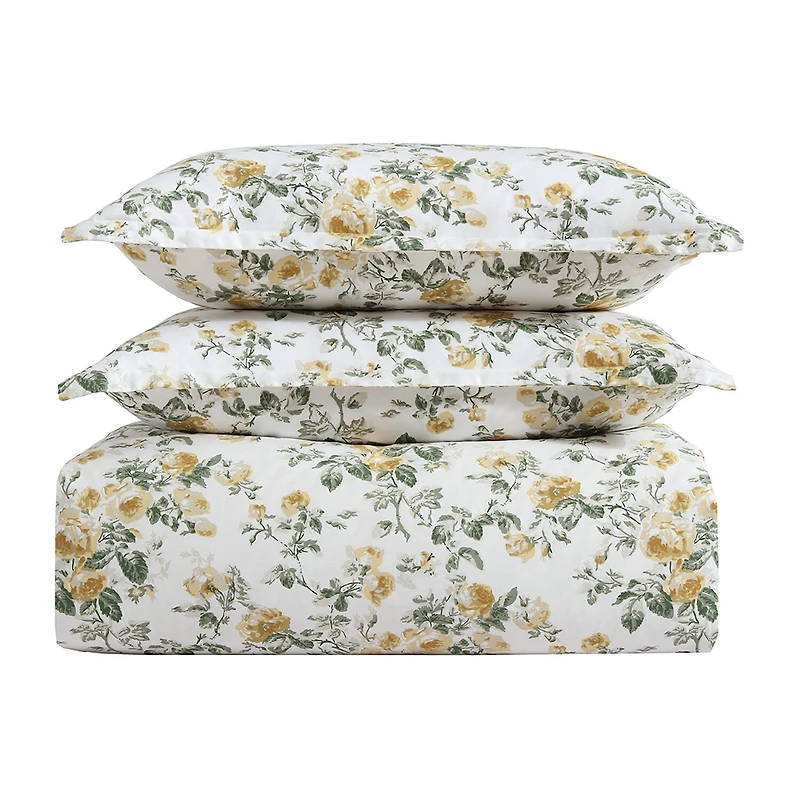 Laura Ashley Roses Sateen Duvet Cover Set
