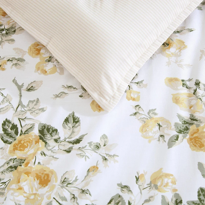 Laura Ashley Roses Midweight Comforter Set
