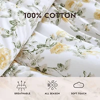 Laura Ashley Roses Midweight Comforter Set