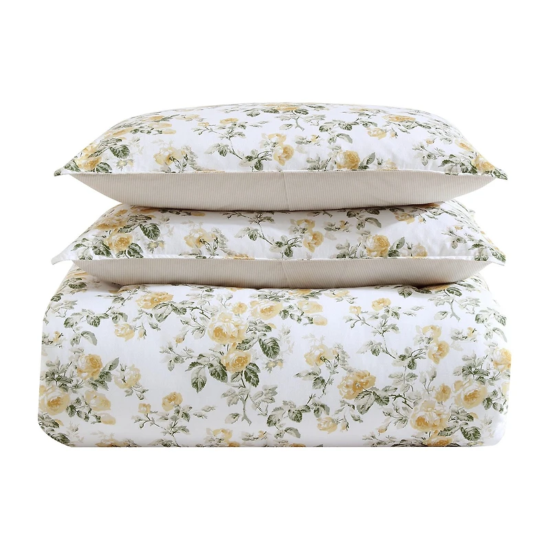 Laura Ashley Roses Midweight Comforter Set