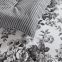 Laura Ashley Toile Delight Midweight Comforter Set