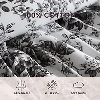Laura Ashley Toile Delight Midweight Comforter Set