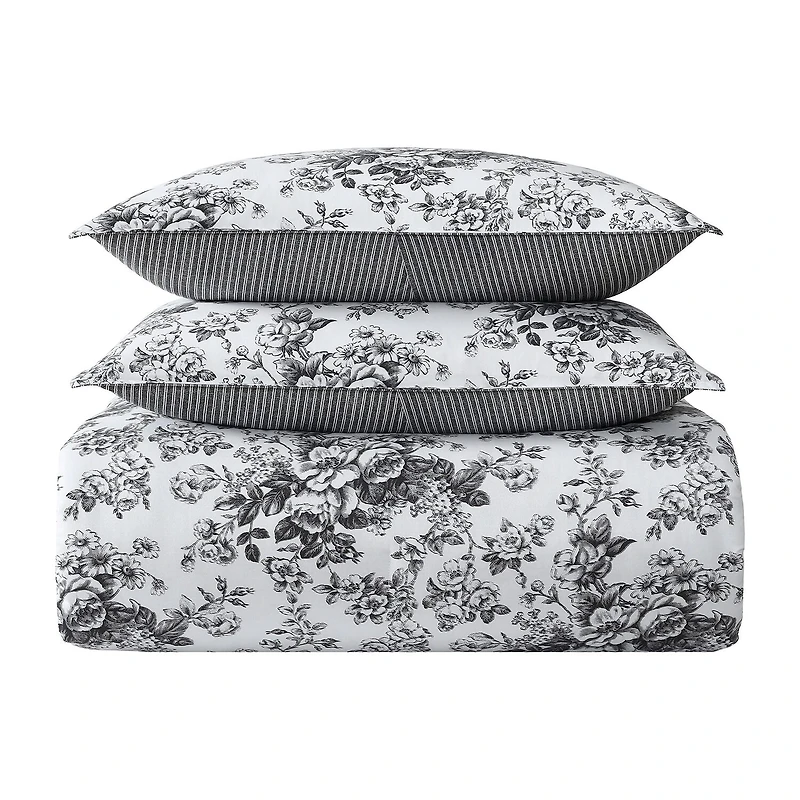 Laura Ashley Toile Delight Midweight Comforter Set