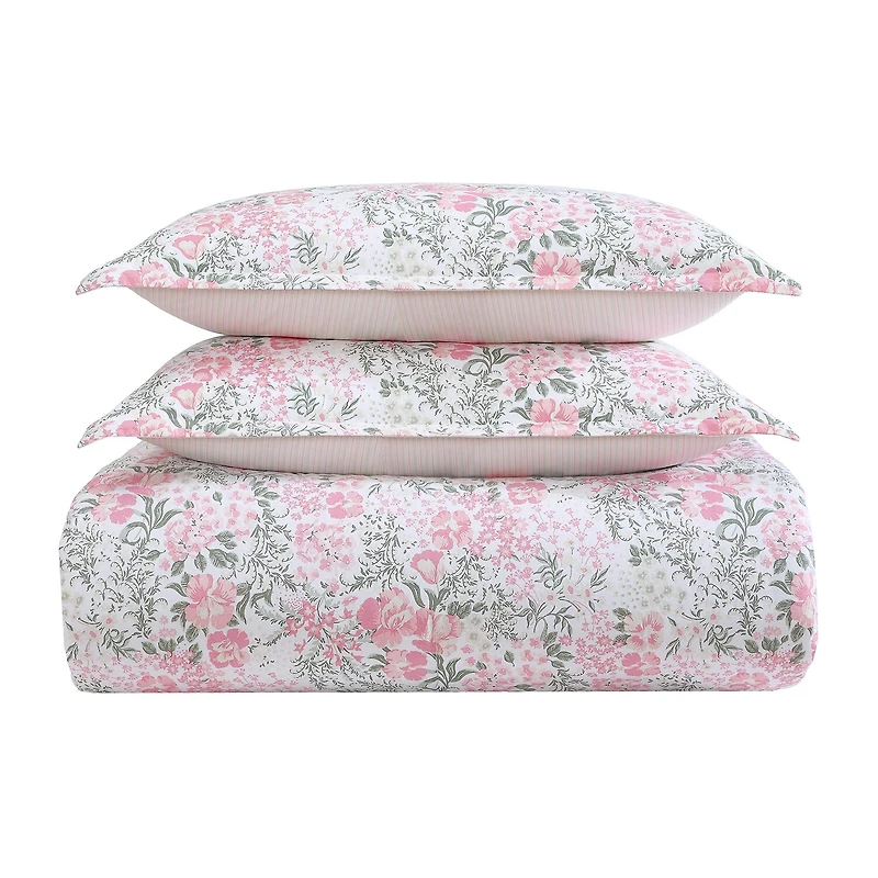 Laura Ashley Heather Garden Midweight Comforter Set