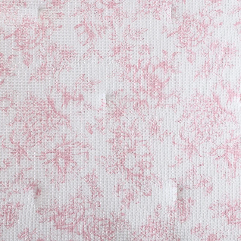 Laura Ashley Delphine Poly Waffle Midweight Comforter Set