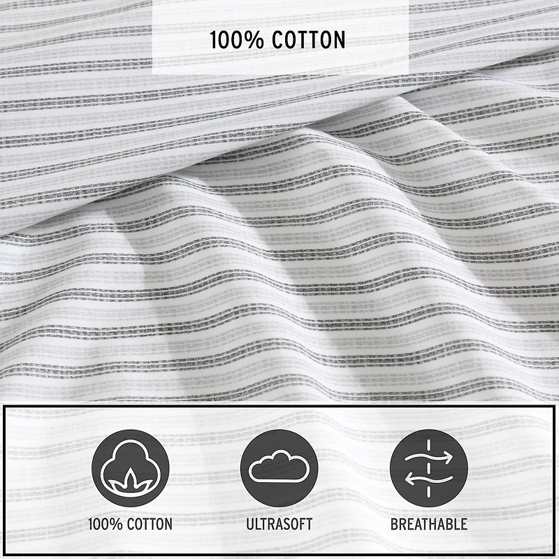 Eddie Bauer Ticking Stripe Sheet Set
