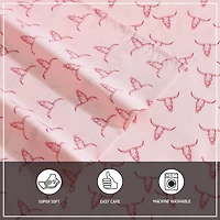 Wrangler Steer Skulls Sheet Set