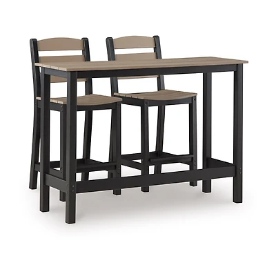Signature Design by Ashley Moore Outdoor Counter Table and 2 Barstools