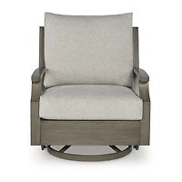 Signature Design by Ashley Raleigh Ranch Outdoor Swivel Glider Chair with Cushion