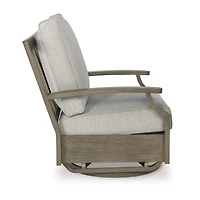 Signature Design by Ashley Raleigh Ranch Outdoor Swivel Glider Chair with Cushion