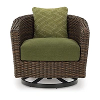Signature Design by Ashley Hoquiam Outdoor Swivel Lounge Chair with Cushion