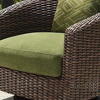 Signature Design by Ashley Hoquiam Outdoor Swivel Lounge Chair with Cushion