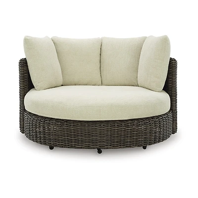 Signature Design by Ashley King 60" Outdoor Swivel Lounge Chair with Cushions