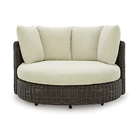 Signature Design by Ashley King 60" Outdoor Swivel Lounge Chair with Cushions